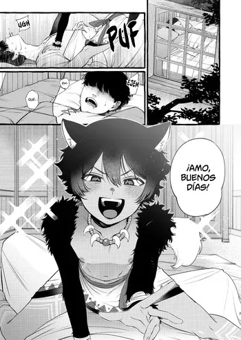 [Sugoku Zako] Kemomimi Shota to Futarikiri ni Natta node | Un día a solas con un niño bestia [Spanish] [Conejo Blanco] manga cover