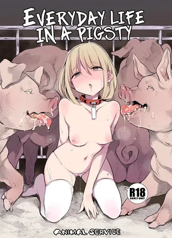 [ANIMAL SERVICE (Haison)] Butagoya no Nichijou | Everyday Life In a Pigsty [English][Digital] manga cover