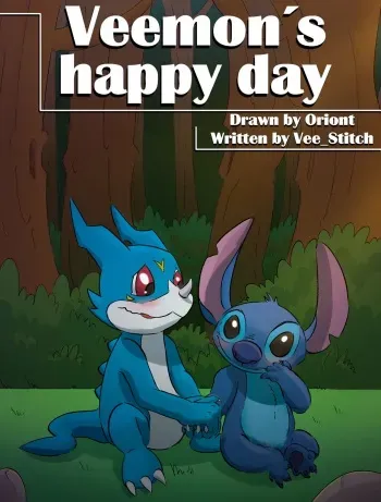 [OrionT] Veemon's Happy Day (Digimon, Lilo & Stitch) manga cover