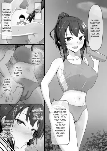 A former track and field childhood friend called me to ......? manga cover