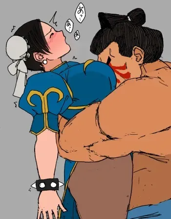 [Sanman-Drill] Chun-Li VS. Edmond Honda (Street Fighter) [Japanese + English] manga cover