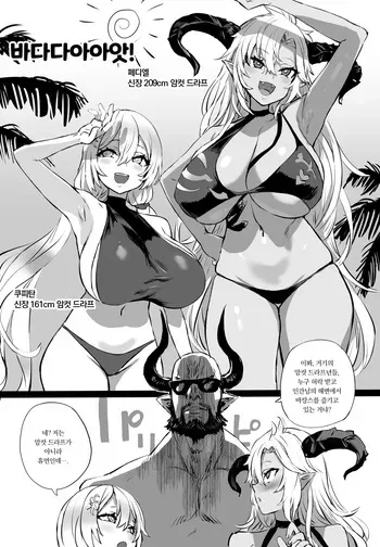 [Asanagi] Mizugi Fediel vs Draph (Granblue Fantasy) [Digital] [Korean] manga cover