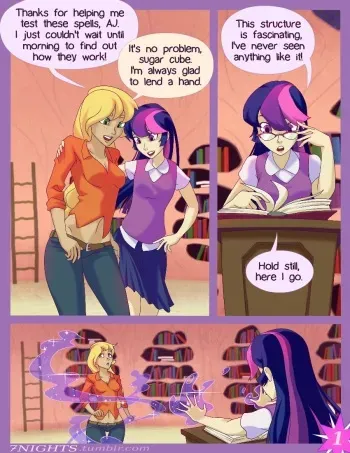[7nights] Tome of Erotic Fantasies (My Little Pony: Friendship is Magic) manga cover