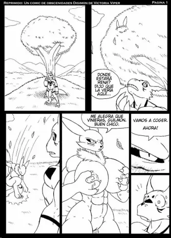 [Victoria Viper] Reprimido: Un Comic De Obscenidades Digimon [Spanish] manga cover