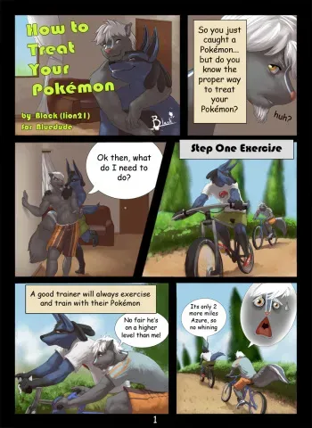 How to Treat Your Pokemon - Blacklion21 manga cover