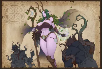 [L Axe] Frog Priest & Arch Drui (World of Warcraft) manga cover