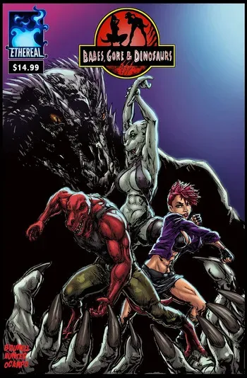 Babes, Gore and Dinosaurs 001 (2021) manga cover