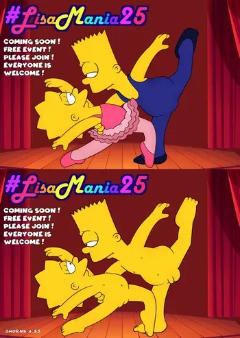 LisaMania 2025 (The Simpsons) manga cover