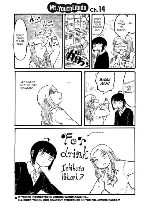 Mt. Youth Libido ~For Drink~ manga cover