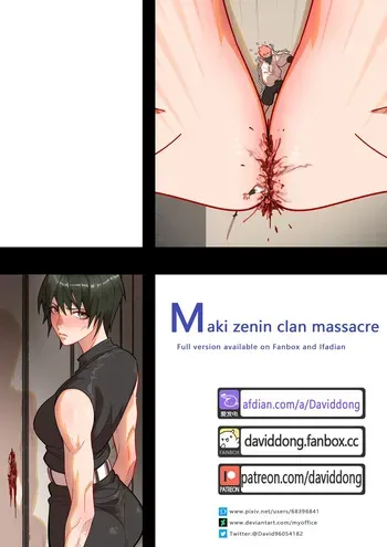 [David Dong] Maki Zenin Clan Massacre manga cover