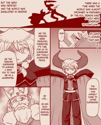 The demon king and the holy pristess manga cover