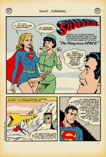 [JK Blacklin] Giant Supergirl - The Thing from Space! (Superman) manga cover