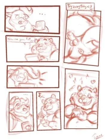 [Uniparasite] Clawhauser and Bogo (Zootopia) [in progress] manga cover
