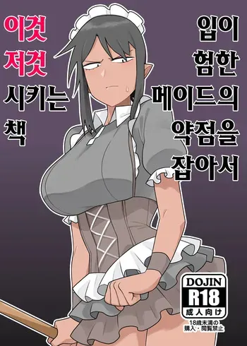 [Ebi Fry Teishoku (Guee)] Kuchi Warui-san no Yowami o Nigitte Iroiro Sasete Morau Hon | 입이 험한 메이드의 약점을 잡아서 이것저것 시키는 책 (Futaba Channel) [Korean] [Digital] manga cover