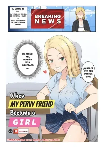 When My Pervy Friend Became a Girl (Spanish) manga cover