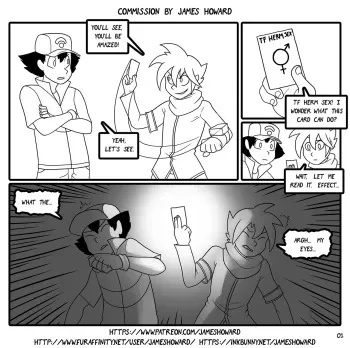 [James Howard] Commission for Samoht (Pokemon) manga cover