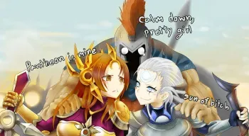 [Sollyz] Leona x Pantheon x Diana (League of Legends) manga cover