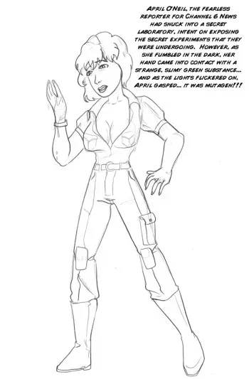 [Arania] April the Mutant Turtle manga cover