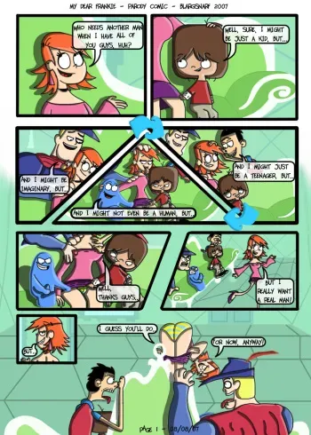 [Blargsnarf] My Dear Frankie (Foster's Home For Imaginary Friends) manga cover